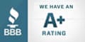 bbb A+ rating logo