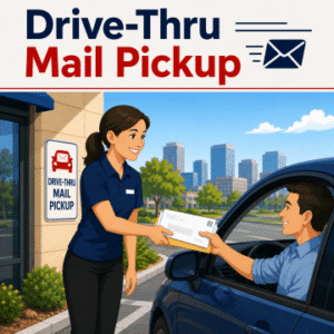 Virtual Office Drive-Thru Mail Pickup Service