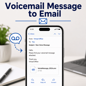 Virtual Office VOICEMAIL MESSAGE TO EMAIL Service Virtual Office