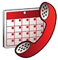 call time scheduler icon